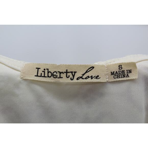 Liberty Love Dress Lace Bodice Handkerchief Hem Tank Flowy Fairy Cottagecore S - Picture 4 of 11